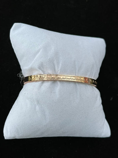 Golden Engrave Bracelet