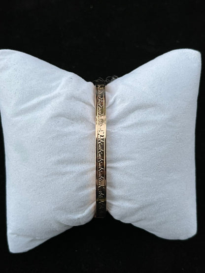 Golden Engrave Bracelet