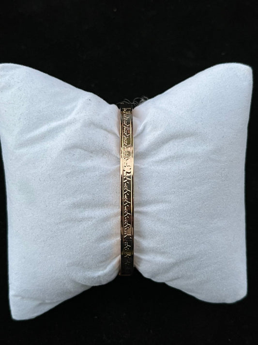 Golden Engrave Bracelet